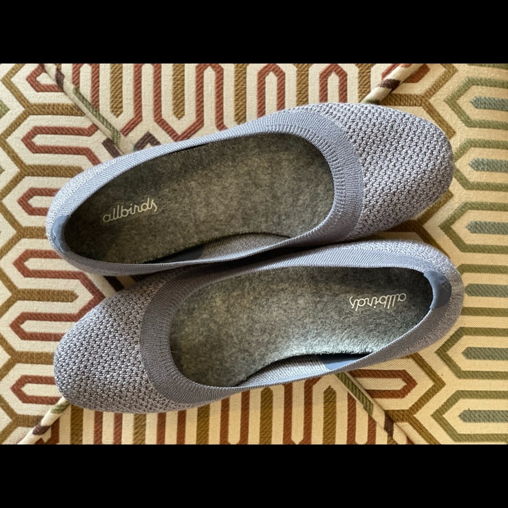 Allbirds Tree Breezers in charcoal. So comfortable!